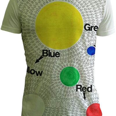 Colour cogs (yellow) t shirt by Daniel Davidson