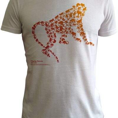 Charles Darwin t shirt by Lee Frangiamore
