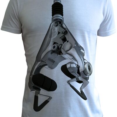 Campag Delta Brake Mechanism T shirt by Yukio Miyamoto