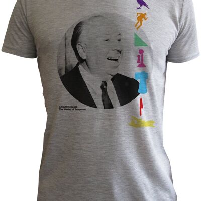 Alfred Hitchcock t shirt by Lee Frangiamore