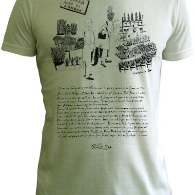 Columbia road (text) tee shirt by Saki
