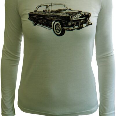 1954 Ford Crestline Victoria t shirt by Pearl Clarke