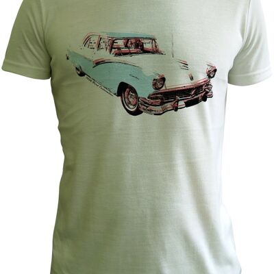 1956 Ford Customline tee shirt by Pearl Clarke