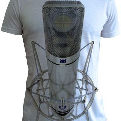 Neumann Microphone (from above) t shirt by Yukio Miyamoto