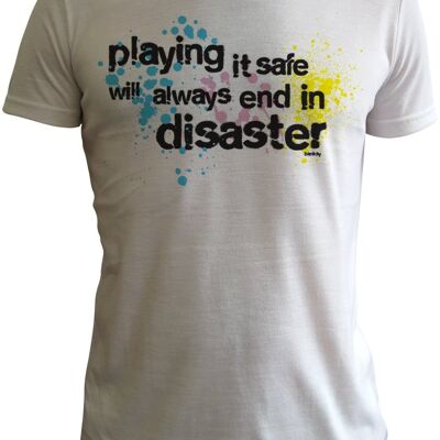 Banksy – Playing it Safe T shirt by Lee Frangiamore
