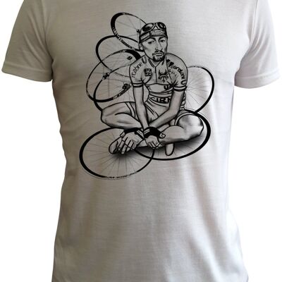 Marco Pantani (Protest) t shirt by Jane Moore