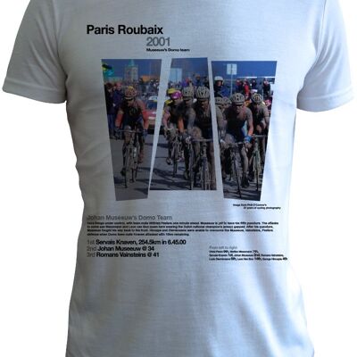 Paris Roubaix 2001 tee shirt by Lee Frangiamore/Phil O’Connor