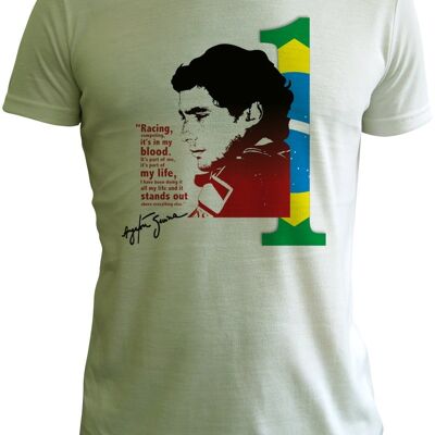 Ayrton Senna t shirt by Guy Pendlebury
