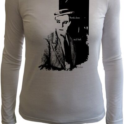 Buster Keaton t shirt by Lawrence Keogh