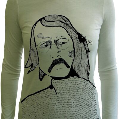 Richard Brautigan by T shirt Daniel Davidson