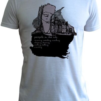 Air (People in the City) t shirt by Lawrence Keogh