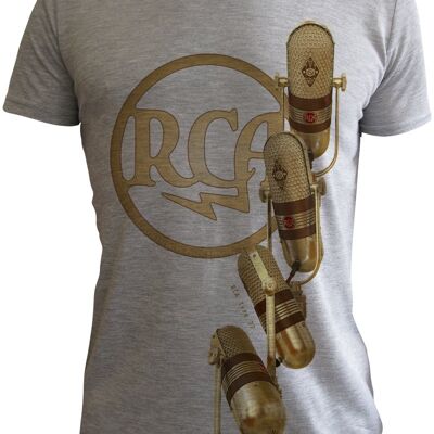 RCA 77 microphone (spiral) T shirt by Yukio Miyamoto