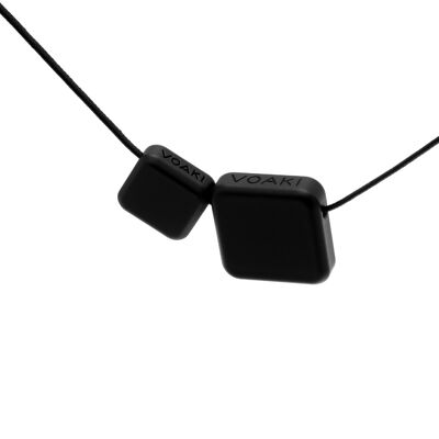 Twin necklace black