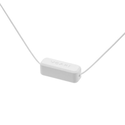 Pole necklace horizontal white