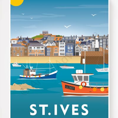 St. Ives – Cornwall – A3 Size