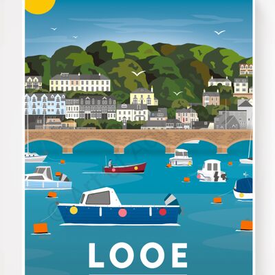 Looe – Cornwall – A4 Size
