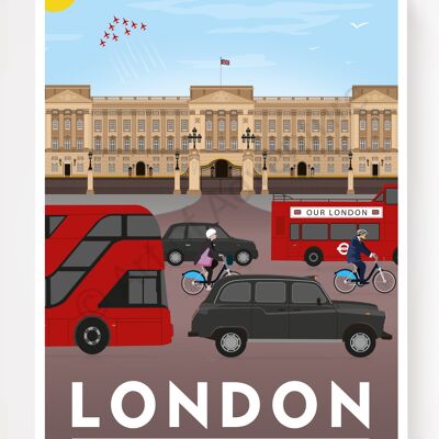 Buckingham Palace – London – A3 Size