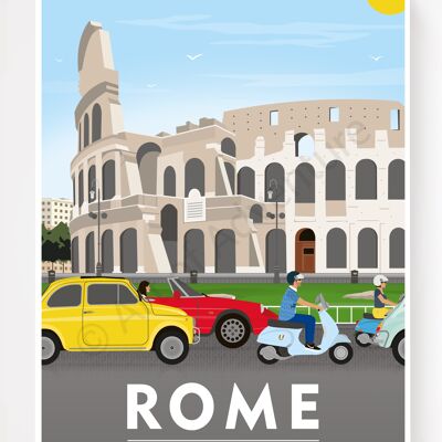 Rome – Italy – A4 Size