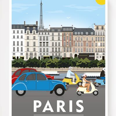 Paris – France – A3 Size