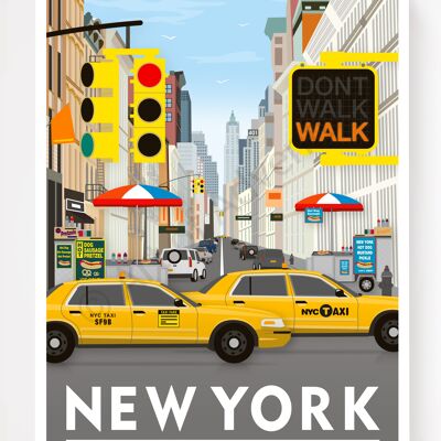 New York – USA – A3 Size