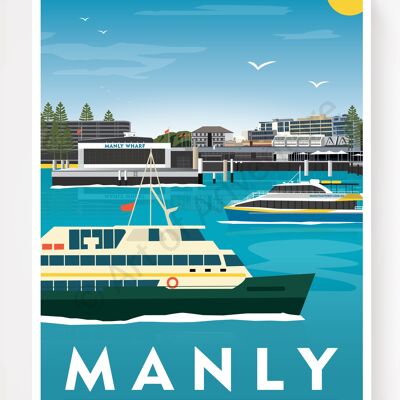 Manly Wharf – Sydney – A4 Size