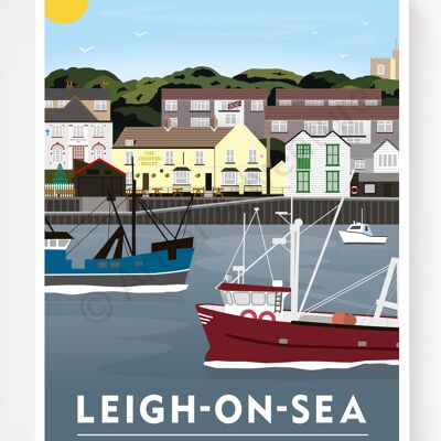 Old Leigh – Leigh-on-Sea – A4 Size