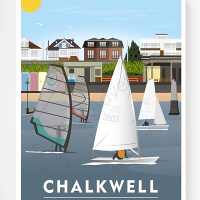 Chalkwell Beach – A3 Size