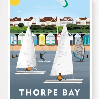 Thorpe Bay Beach – A3 Size