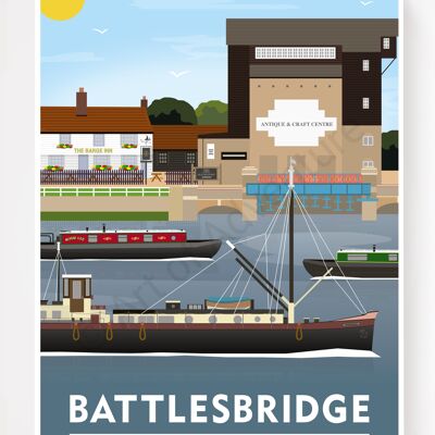 Battlesbridge – Essex – A3 Size