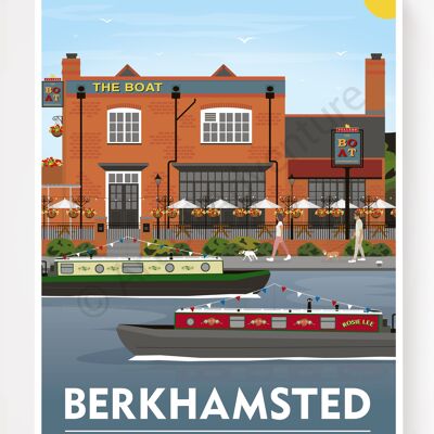 The Boat – Berkhamsted – A4 Size