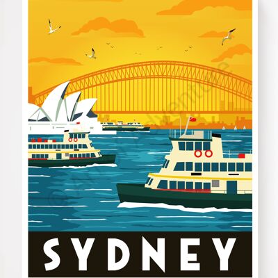 Sydney Ferries – A3 Size