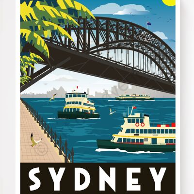 Sydney Harbour Bridge – A4 Size