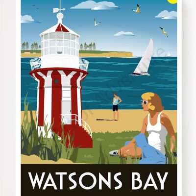 Watsons Bay – Sydney – A3 Size