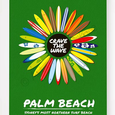 Palm Beach – Surfboards – A3 Size
