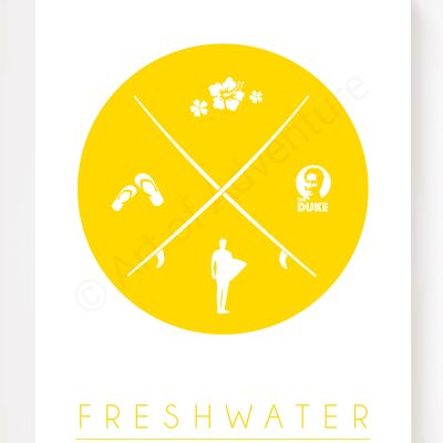 Freshwater Beach – Surfing Lifestyle – A3 Size