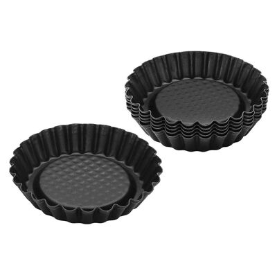 6 moldes de tarta Zenker Negro Metalizado