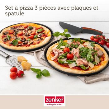 Set à pizza 3 pièces Zenker Spécial Countries 4