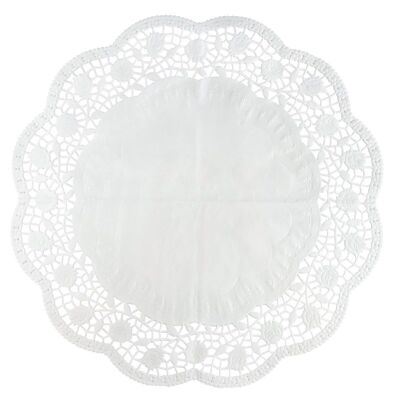 Set of 15 round paper doilies for pies and cakes Zenker