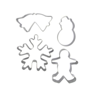 Set of 4 Zenker Christmas Cookie Cutters