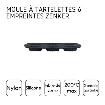 Moule 12 muffins Zenker Silicone fibre de verre