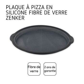 Plaque à pizza ronde Zenker Silicone fibre de verre 4