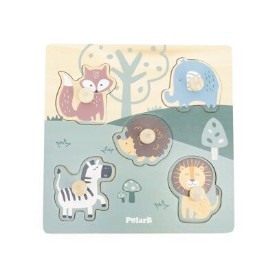 Flaches Puzzle - Tiere