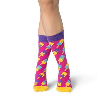 ONE TWO Chaussettes Ice Pop Berry - L (Taille 42-46) 3