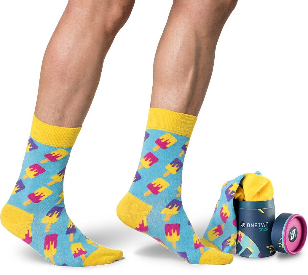 ONE TWO Calcetines Ice Pop Mint - L (Talla 42-46)