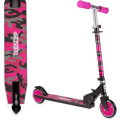 bopster 2 Wheeled Folding Kids Scooter - Pink Camo