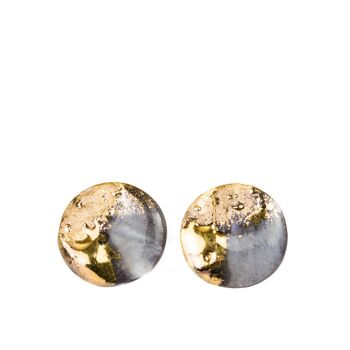 Boucles d'oreilles porcelaine "Tao" 2