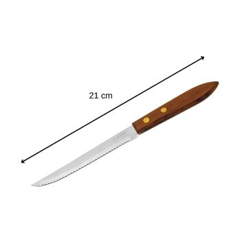 Petit couteau de cuisine avec manche en bois Nirosta 3