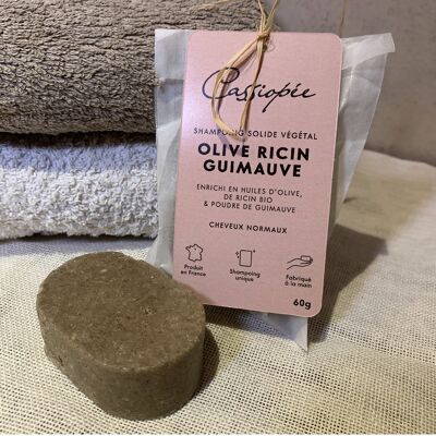 Shampoing solide Olive Ricin Guimauve