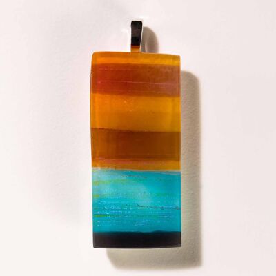 Wearable Art Medium Pendant Cromarty Sunset 11