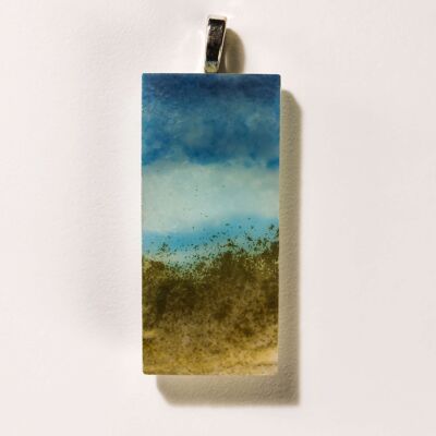 Wearable Art Landscape Medium Pendant Cromarty Beach 3